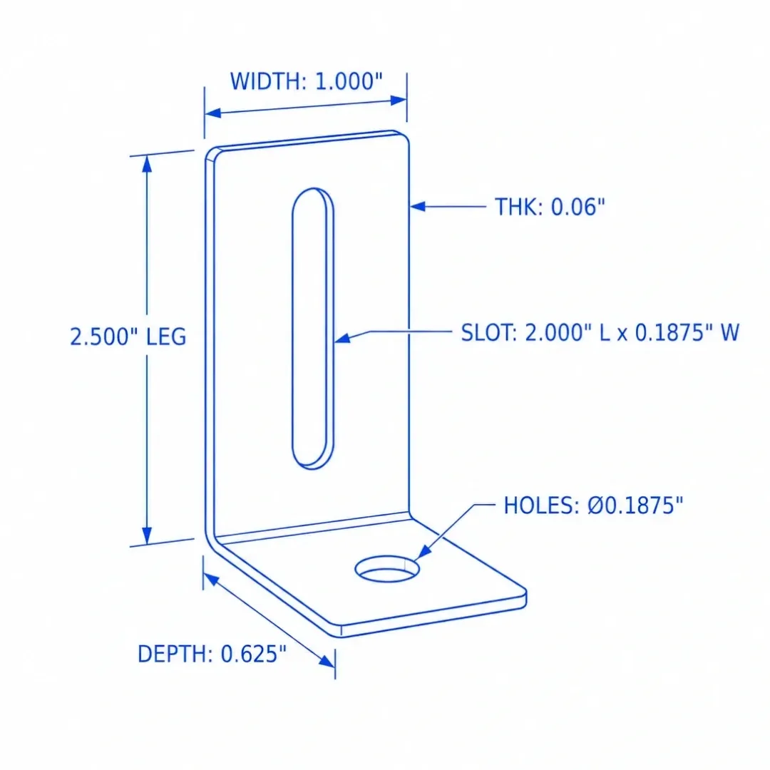 BINKIN bracket dimension drawing