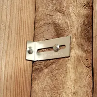 BINKIN bracket installed on a wood fence