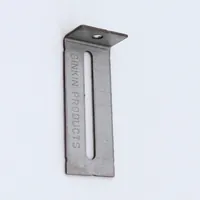 The bracket from above: the short leg and its anchor hole